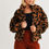 Thumbnail: Leopard Teddy Zip-up Two Pocket Jacket