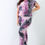 Thumbnail: Plus Purple & Black Tie-dye Ruched Shoulder Detail Top & Pants Set