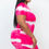 Thumbnail: Plus Size Tie-dye Print Bodycon Dress