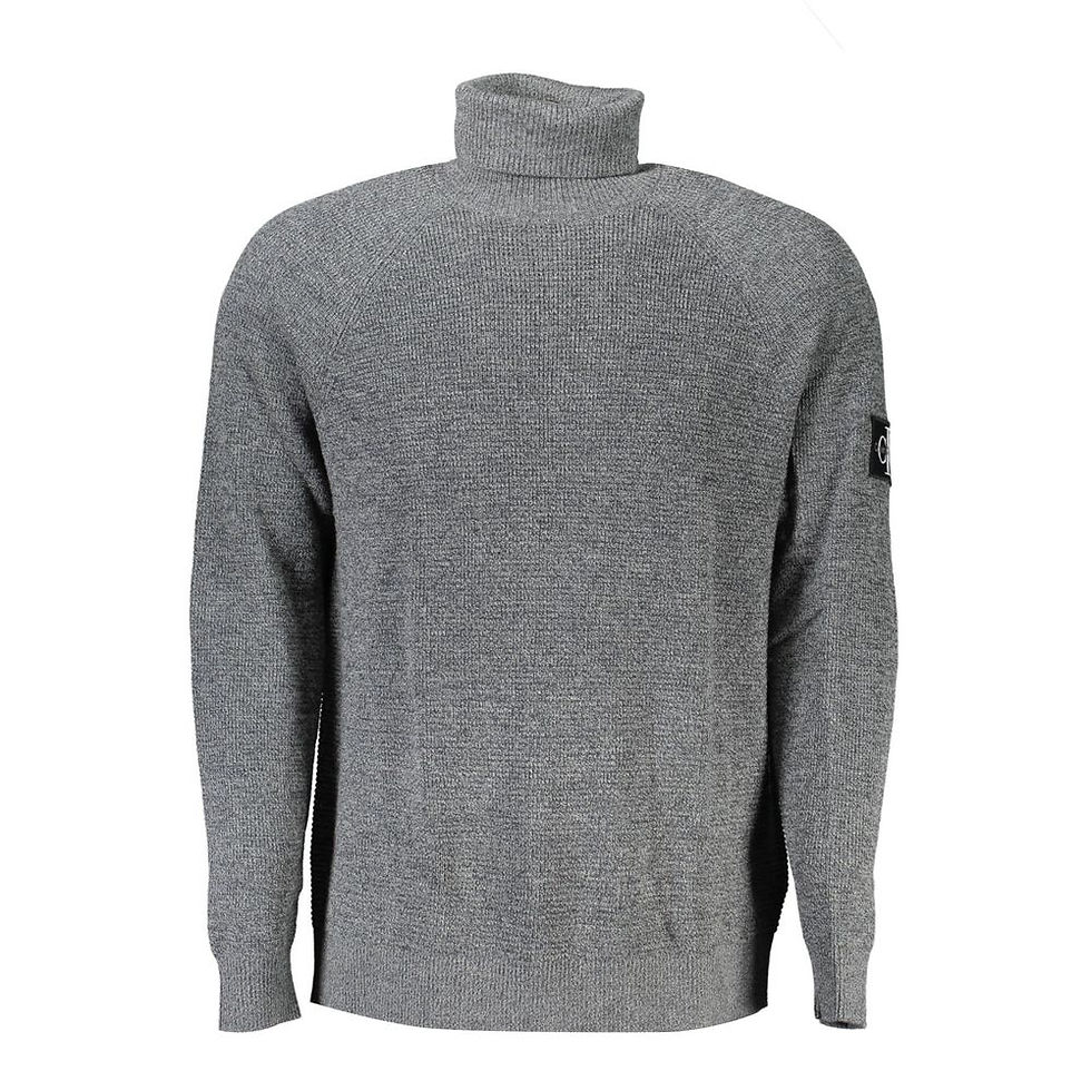 Thumbnail: Calvin Klein Grigio Wool Mens Sweater