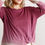 Thumbnail: Ombre Print Long Sleeve Top With Gathered Front Detail And Raw Hem