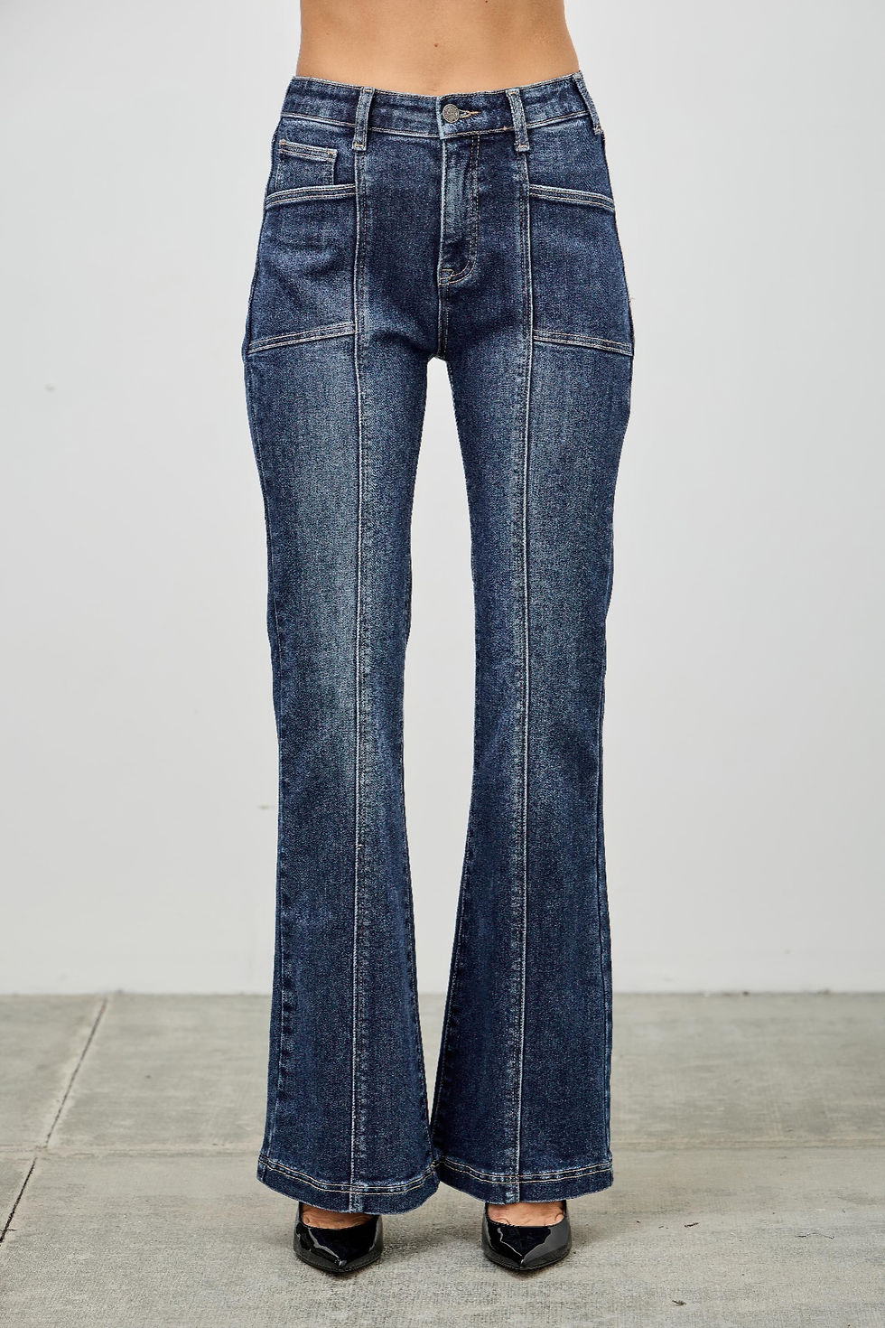 Thumbnail: High Rise Boot Cut With Seam Detail          