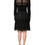 Thumbnail: Dolce & Gabbana Black Lace Sheer Panel Midi Long Sleeve  Dress