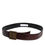 Thumbnail: Dolce & Gabbana Brown Leather Gold Metal Buckle Classic Belt