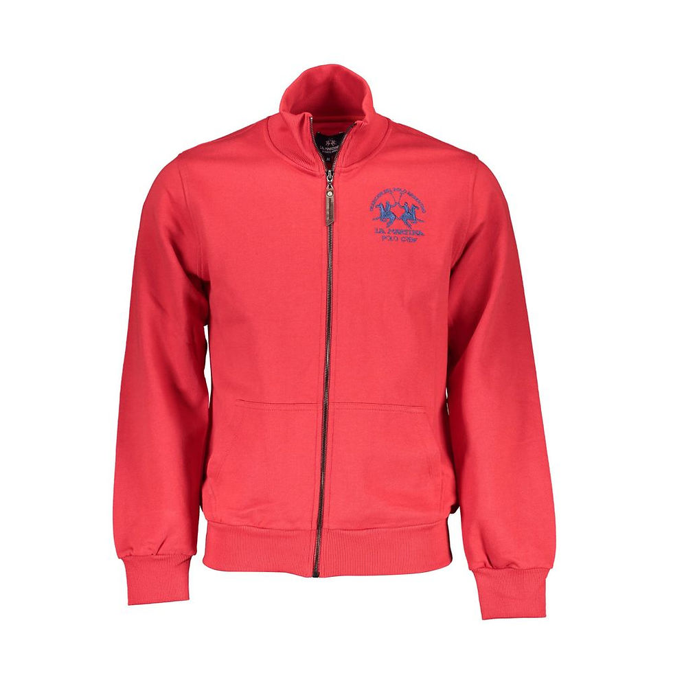 Thumbnail: La Martina Rosso Cotton Men Sweatshirt