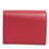 Thumbnail: Dolce & Gabbana Red Leather Bold Logo Print Trifold Card Holder Wallet