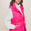 Thumbnail: Zip Up Button Puffer Vest With Waist Toggles