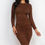 Thumbnail: Ruched Long Sleeve Midi Dress