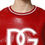 Thumbnail: Dolce & Gabbana Red Wool DGLogo Embroidery Pullover Sweater