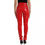 Thumbnail: Dolce & Gabbana Red High Waist Skinny Trouser Shiny Pants