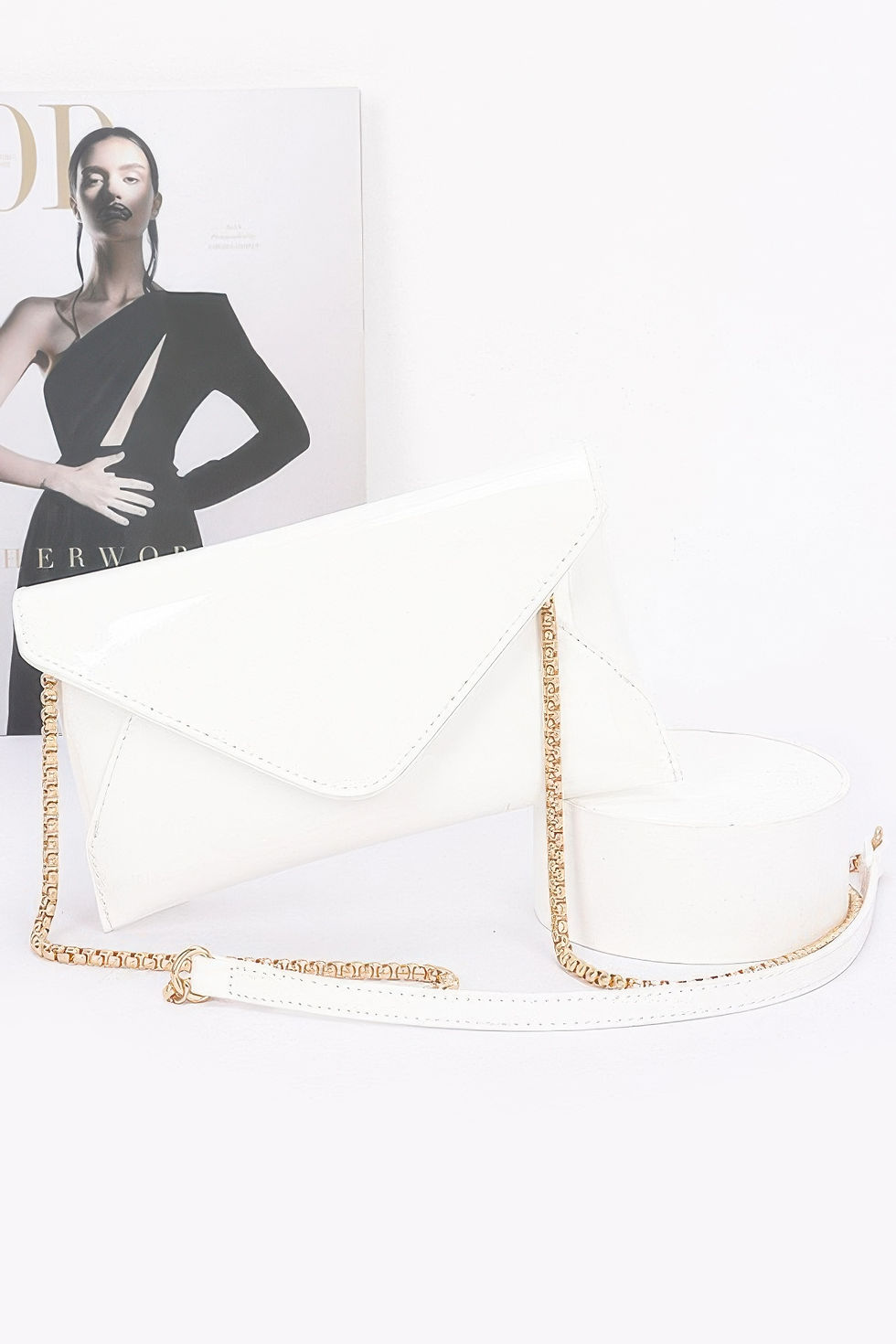 Thumbnail: Enamel Envelope Clutch