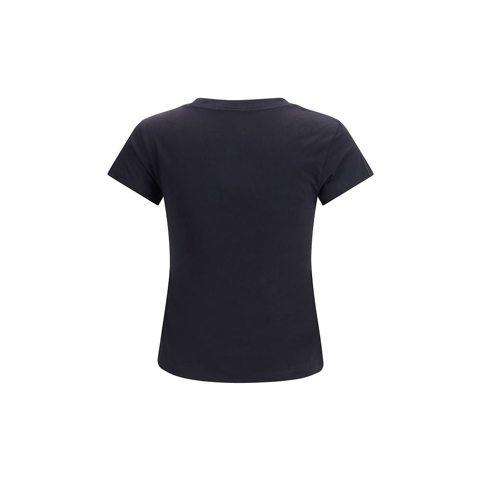 Thumbnail: Ganni Black Cotton T-Shirt