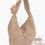 Thumbnail: Embossed Faux Leather Big Hobo Bag