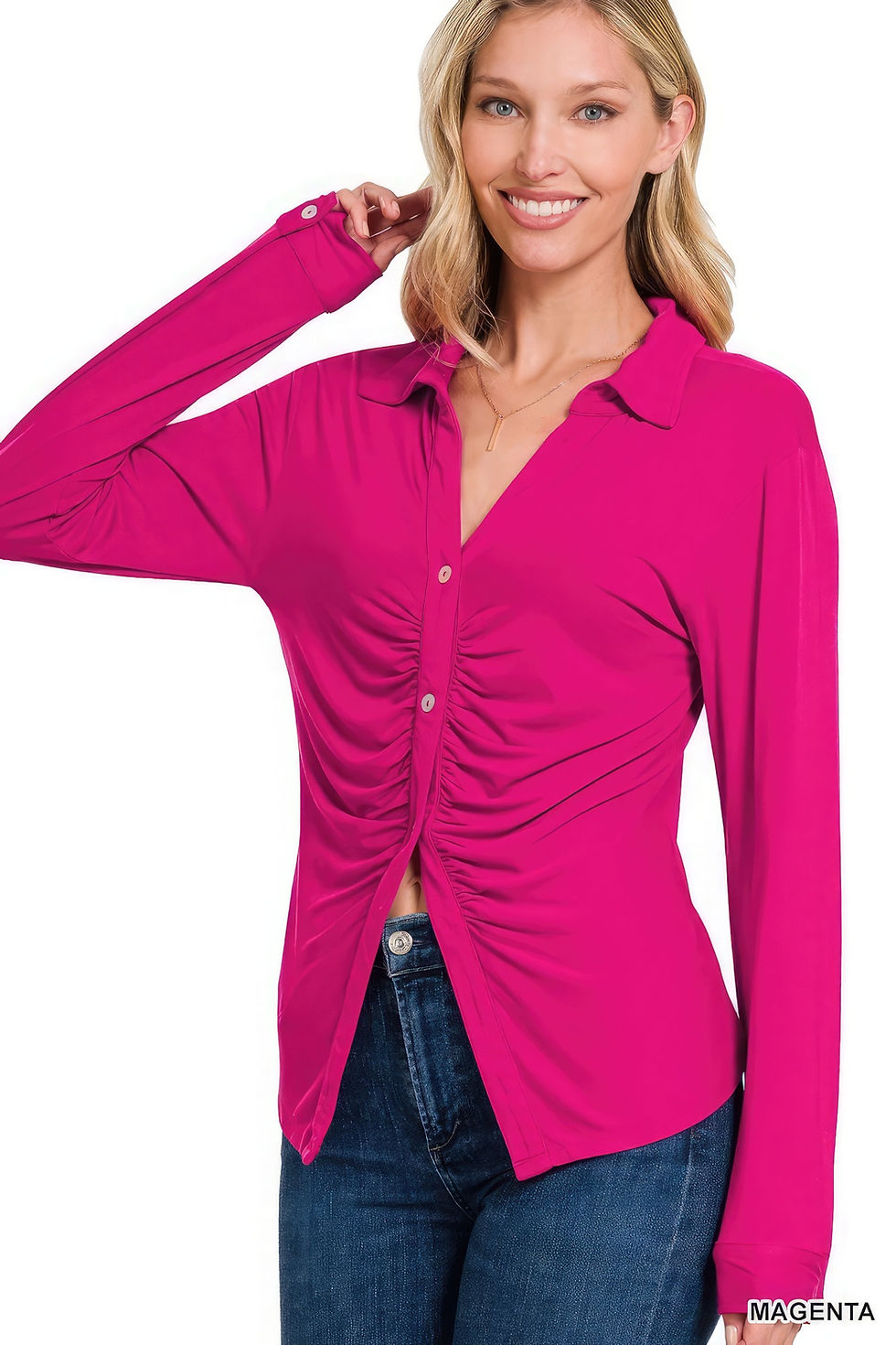 Thumbnail: Stretchy Ruched Shirt