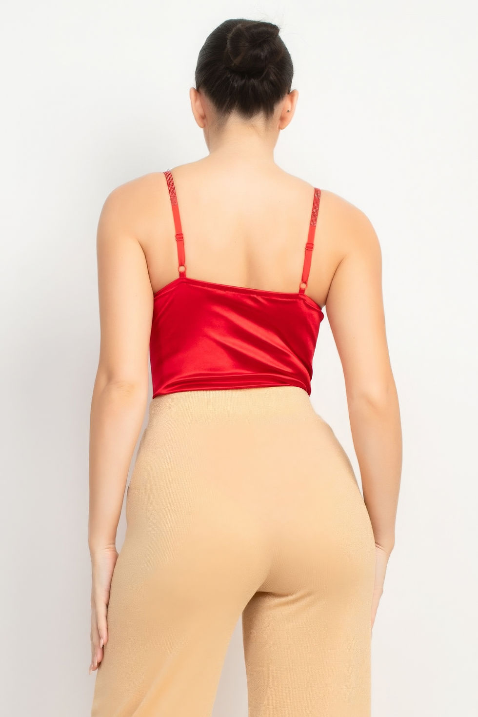 Thumbnail: Rhinestone Strap Sweetheart Bodysuit 