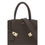 Thumbnail: Ferragamo Brown Calf Leather Bos Taurus Handbag