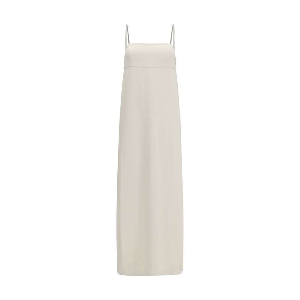 Brunello Cucinelli White Acetate Casual Dress