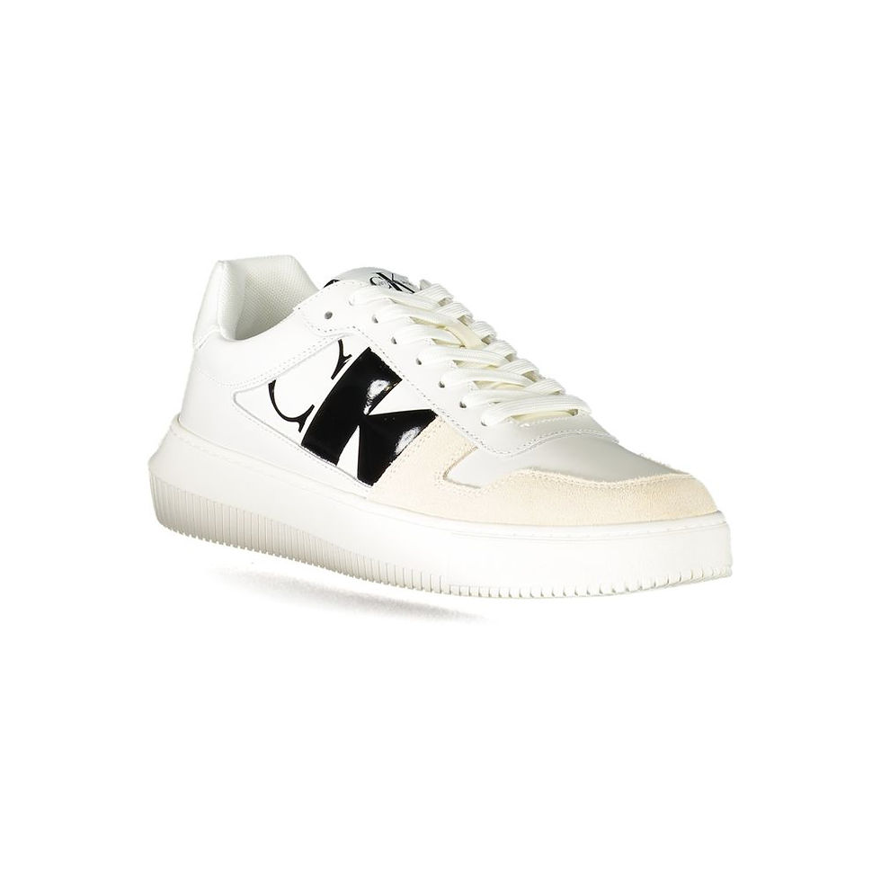 Thumbnail: Calvin Klein Bianco Leather Men Sneaker