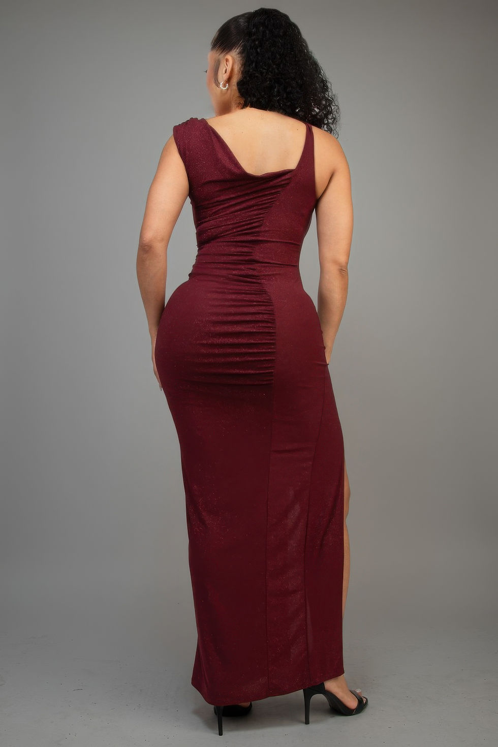 Thumbnail: Glitter Slitted Dress
