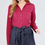 Thumbnail: 3/4 Roll Up Sleeve Front Two Pocket W/button Detail Stretch Shirt