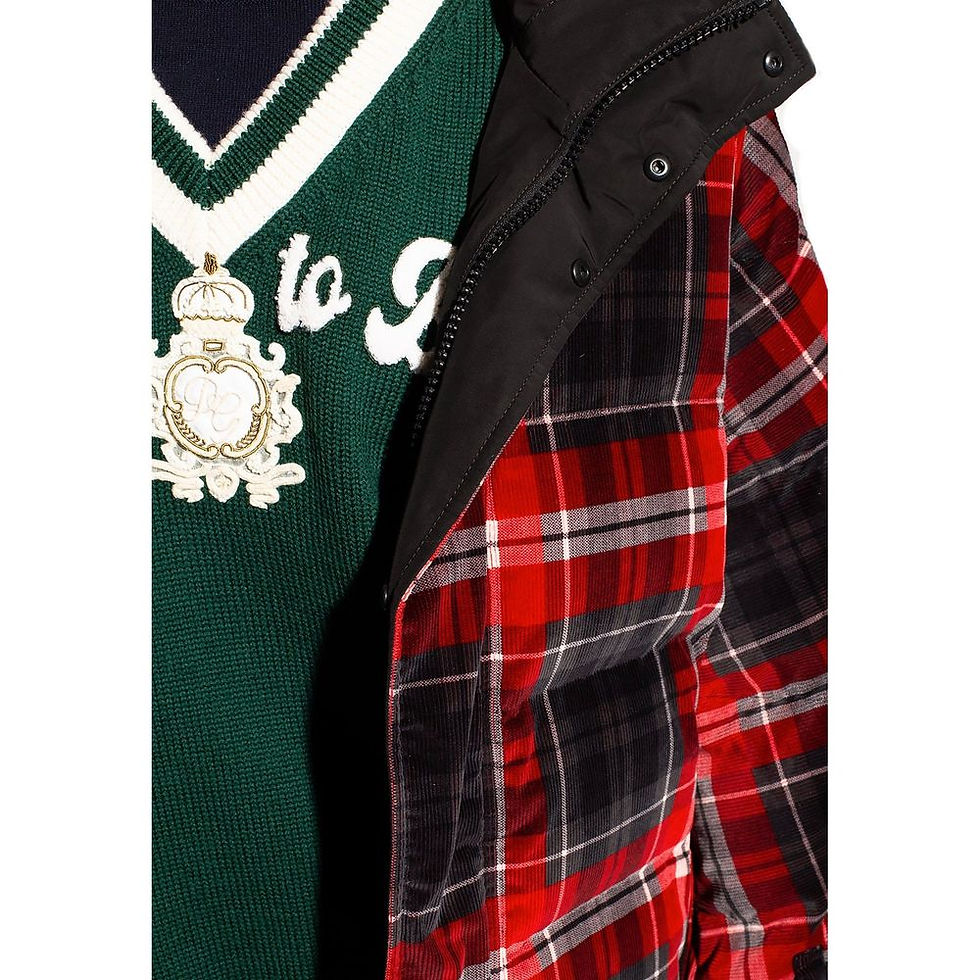 Thumbnail: Dolce & Gabbana Black Cotton Bomber