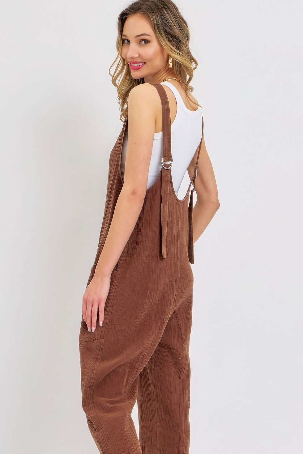 Thumbnail: Mineral Washed Summer Jumpsuit