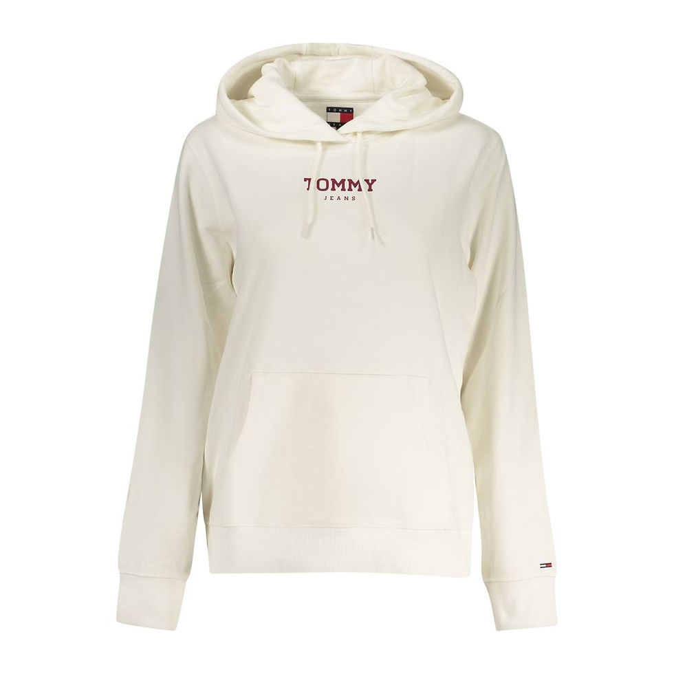 Thumbnail: Tommy Hilfiger White Cotton Women Sweatshirt