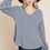 Thumbnail: Casual V Neck Basic Long Sleeve Top      