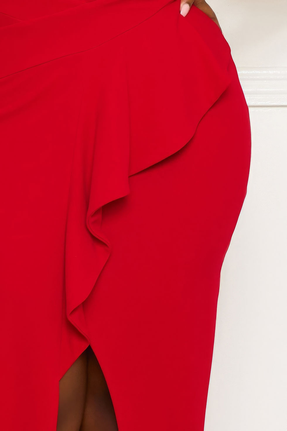Thumbnail: Pleated Detail Tube Top Plus Maxi Dress