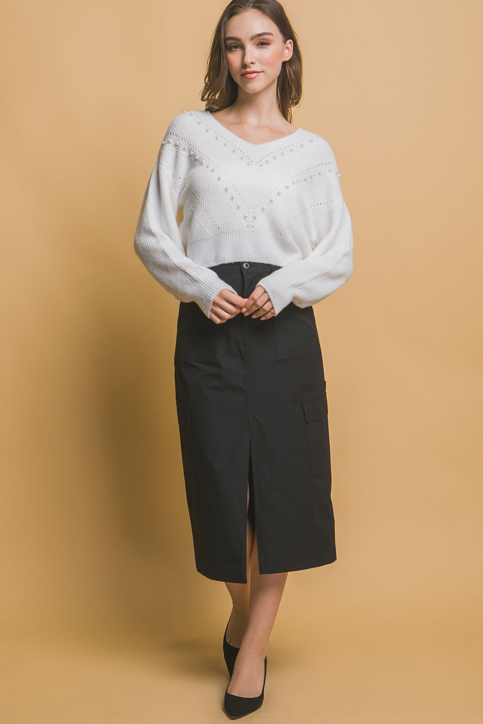 Thumbnail: Pearl details sweater