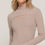 Thumbnail: Long slv mock neck kyehole rib knit top      