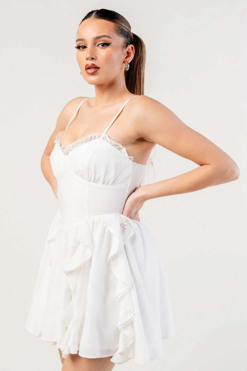 Thumbnail: Crinkle Lined Dress