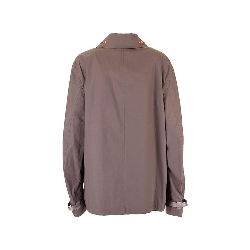 Thumbnail: Valentino Brown Cotton Coat