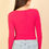 Thumbnail: Square Neck Long Sleeve Top