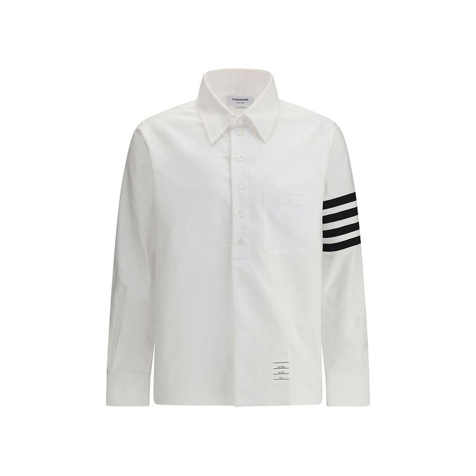 Thumbnail: Thom Browne White Cotton Dress Shirt