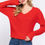 Thumbnail: Dolman Slv Strappy Open Back Sweater        
