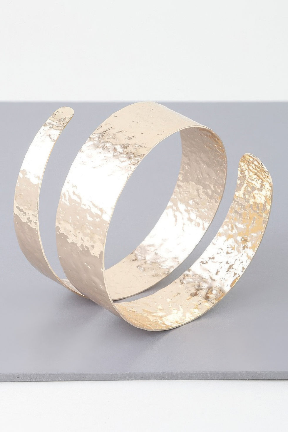 Hammered Wrap Around Cuff Bracelet