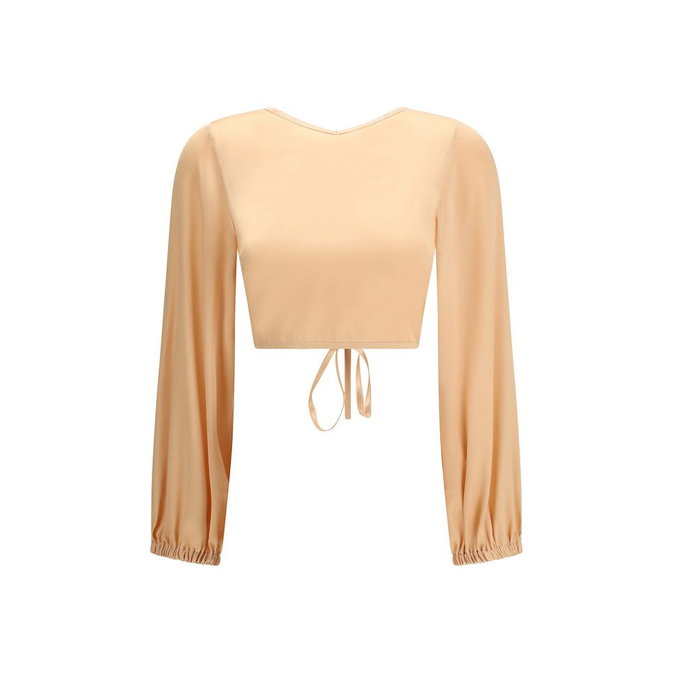 Thumbnail: Kristina Ti Orange Silk Blouse