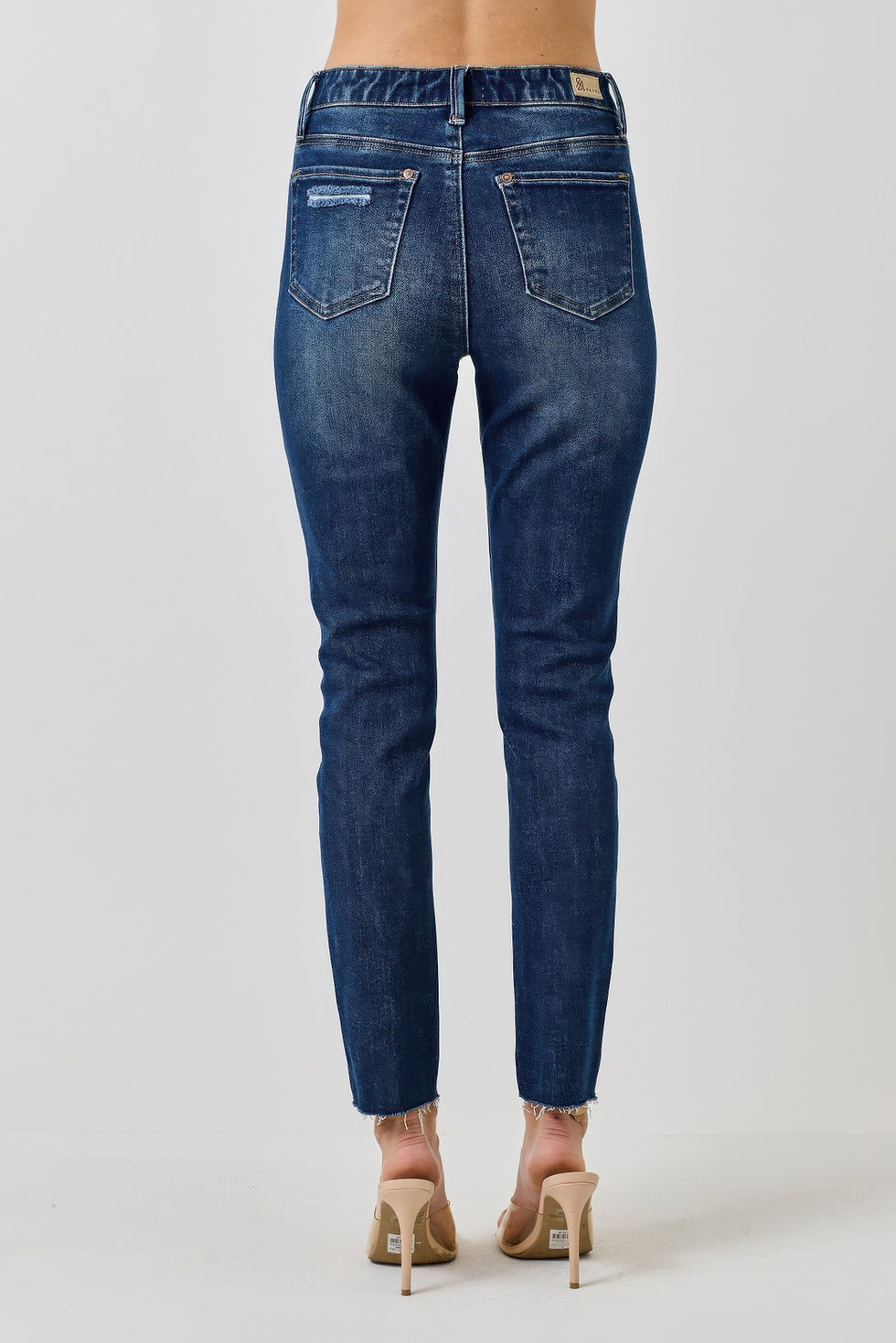 Thumbnail: High Rise Ankle Skinny With Button Fly         