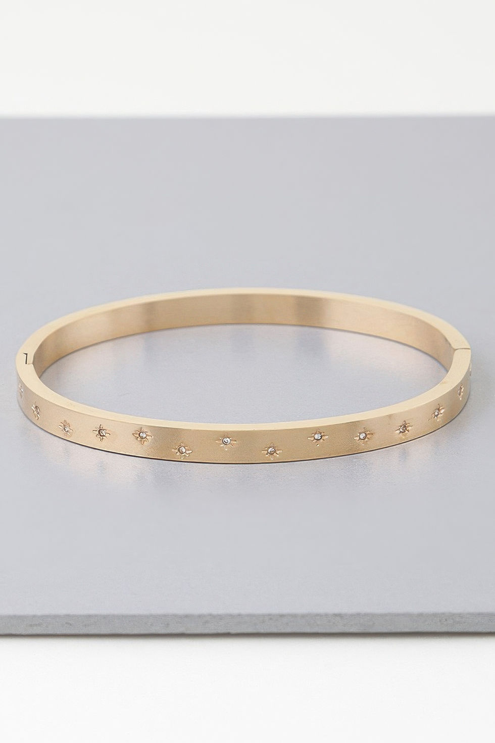 Shining Star Embedded Cuff Bracelet