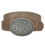 Thumbnail: Flower Embossed Oval Buckle Vintage Strap Belt