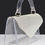 Thumbnail: Transparent Rhinestone Top Handle Flap Bag