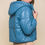 Thumbnail: Pu Faux Leather Zipper Hooded Puffer Jacket
