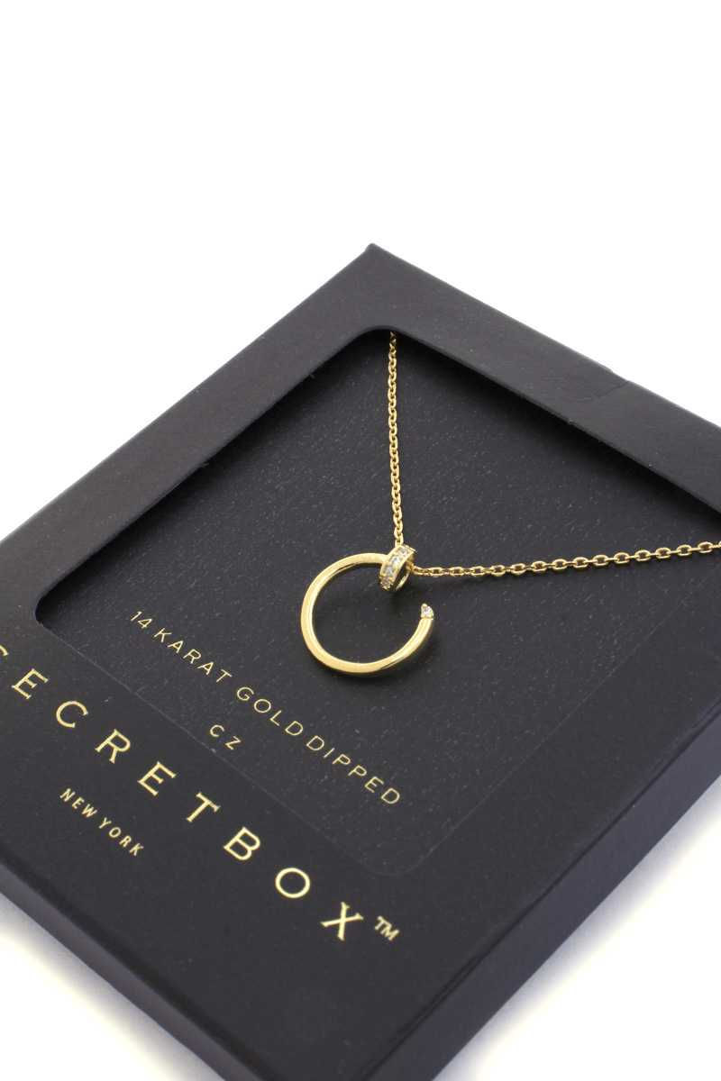 Thumbnail: Secret Box Nail Charm Necklace
