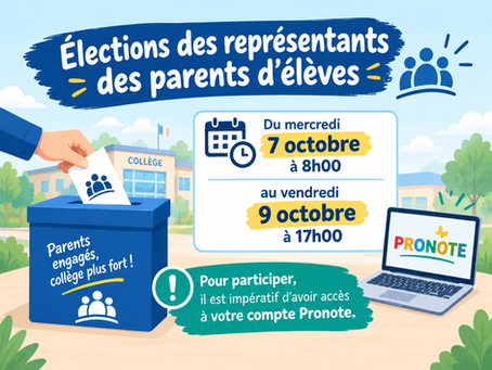 Elections des représentants des parents d'élèves
