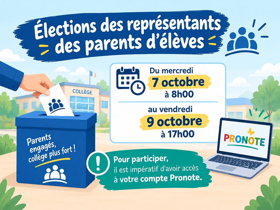 Elections des représentants des parents d'élèves