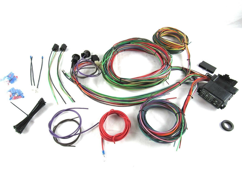Thumbnail: Universal 12 Circuit Wiring Harness- Hot Rod