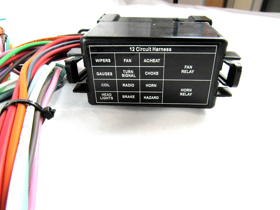 Thumbnail: Universal 12 Circuit Wiring Harness- Hot Rod