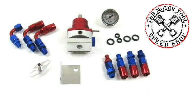 Thumbnail: EFI Adjustable Fuel Pressure Regulator Kit Oil 0-100psi