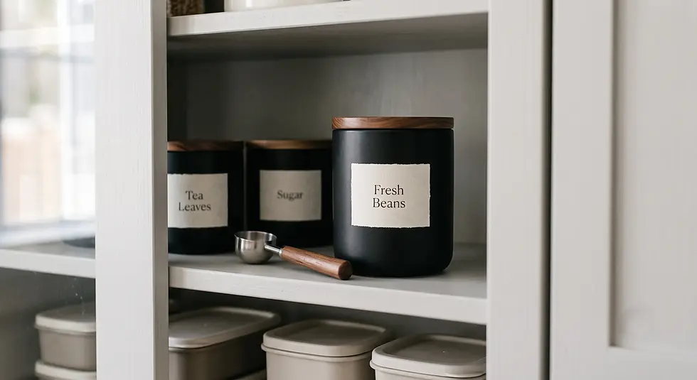 coffee bean storage in air tight container